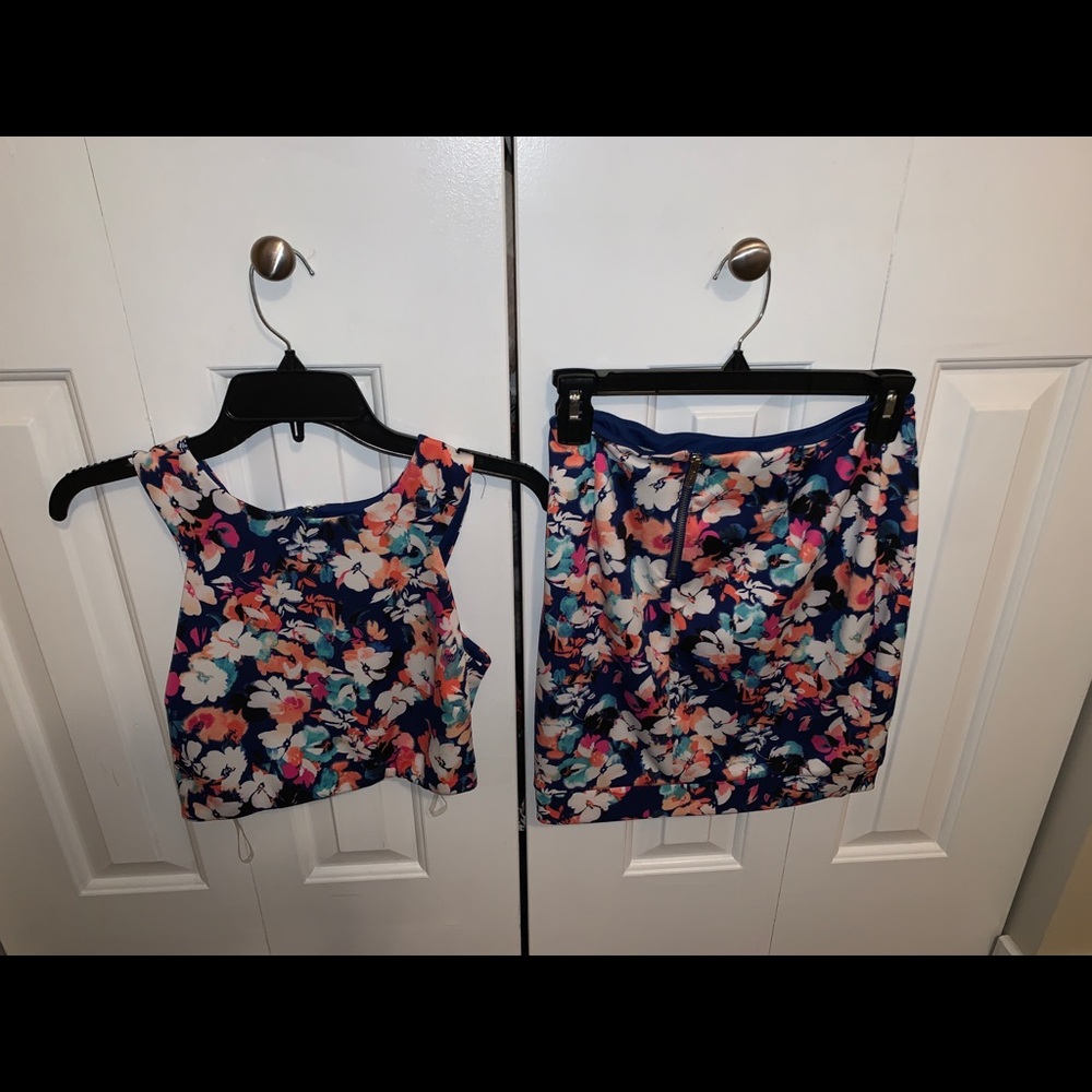 Two piece floral set